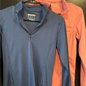 2 Pack Blue and Pink Quarter-Zip Pullover